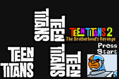 Teen Titans 2 Title Screen